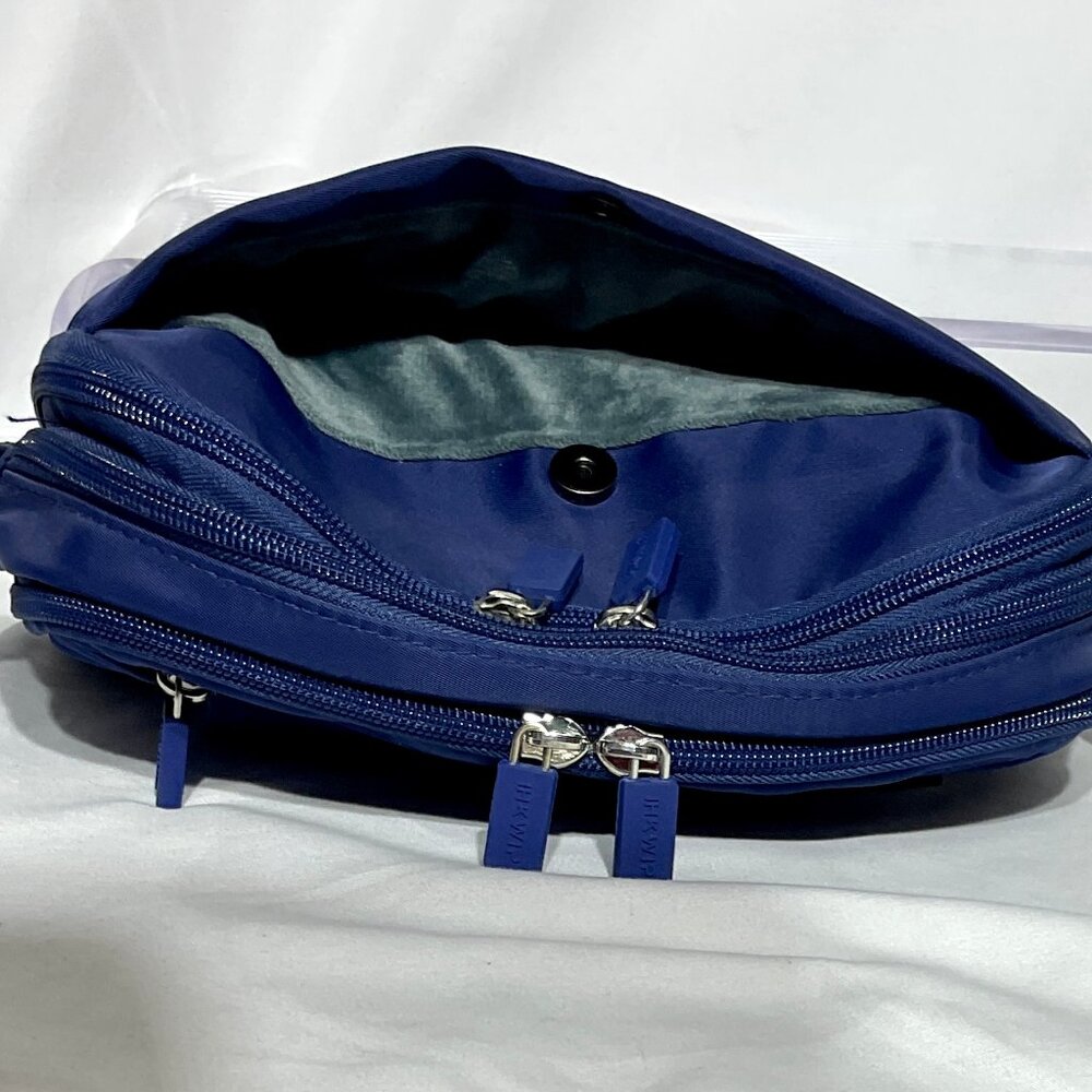 NWOT IHKWIP Blue Convertable Crossbody 10" w/2 Straps Purse - Picture 4 of 14